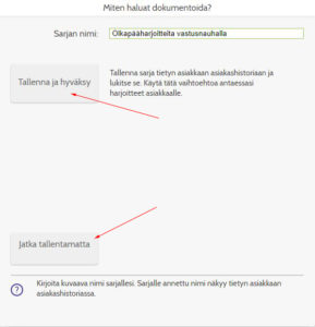 Miten haluat dokumentoida -ikkuna
