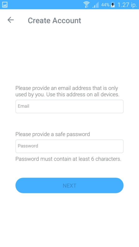 enter email address