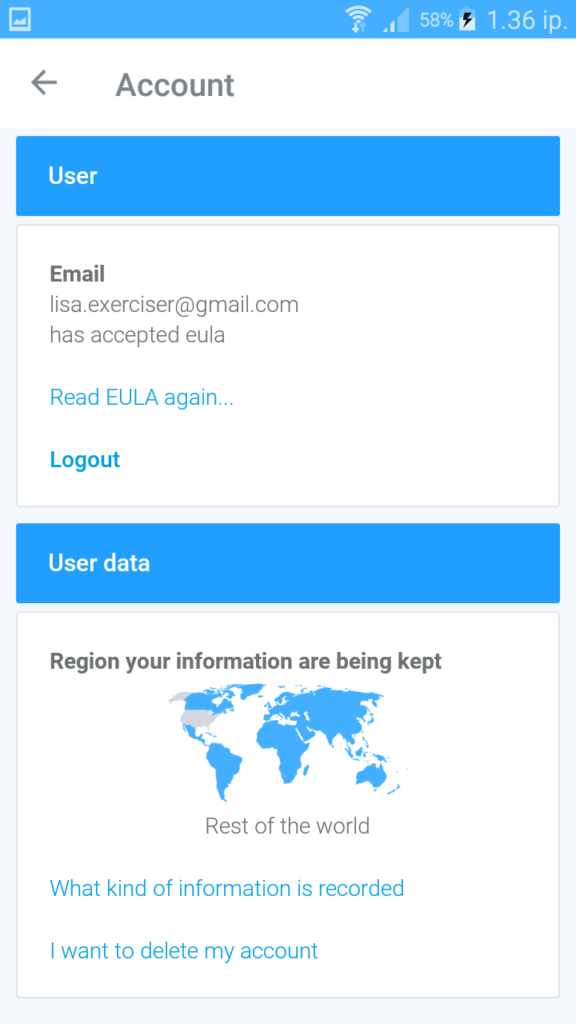 account details