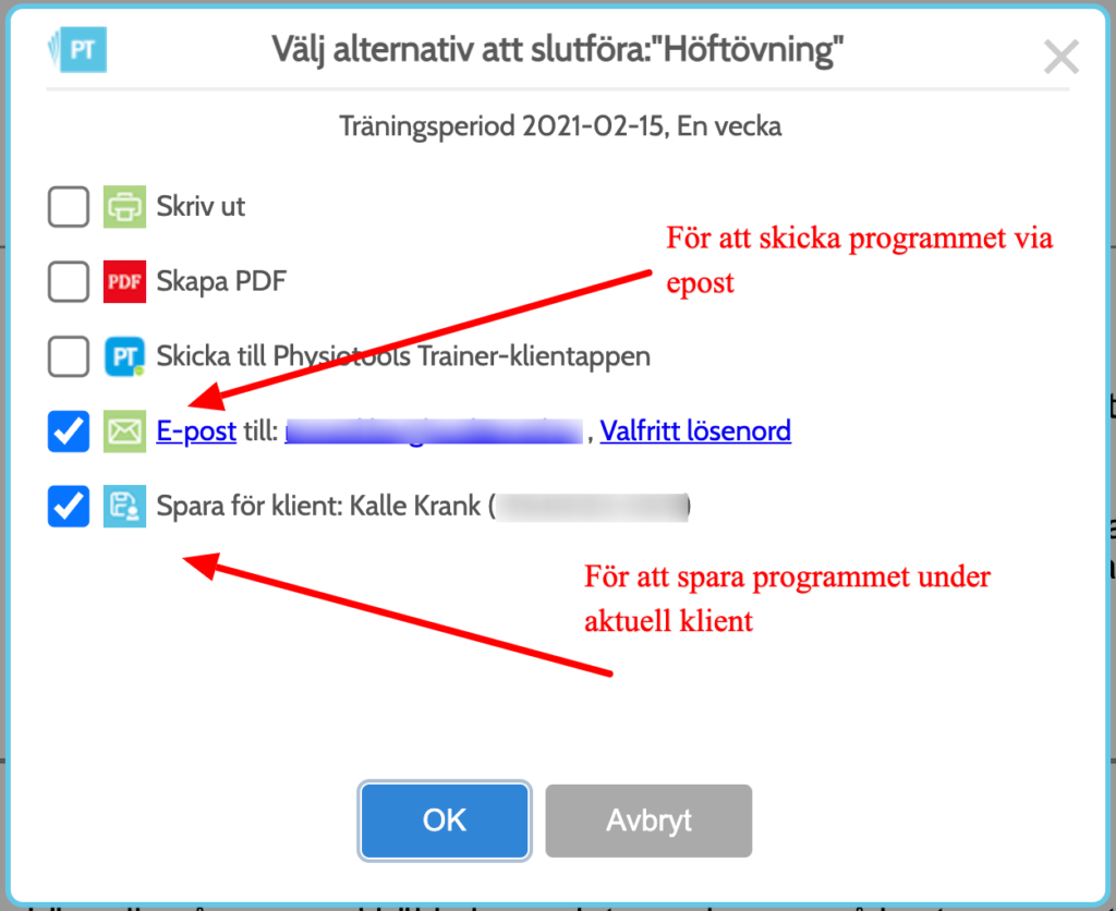 Eposta träningsprogrammet